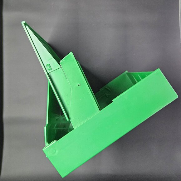 Vintage 80's FLIP'N'FILE 10 Green 5-1/4" Floppy Disk Diskette Storage Case - Picture 9 of 16